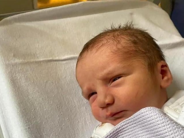 Theodore David born at 2.01pm on October 19 at Northampton General Hospital, weighing 7lbs 7oz.