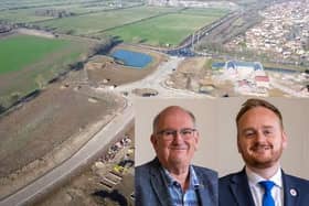 Councillors Phil Larratt (left) and Adam Brown (right) have stonewalled the Chron's attempts for information on the Sandy Lane Relief Road