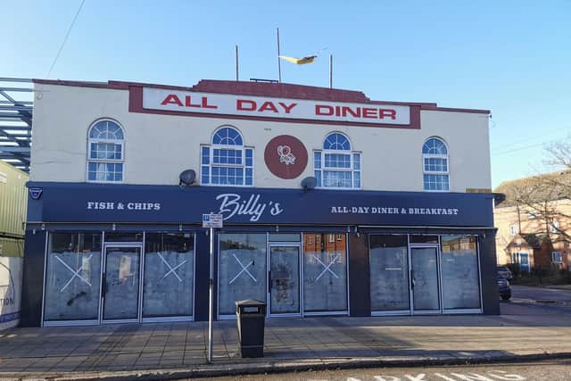 'Billy's' is set to open as a fish and chip shop and all-day diner