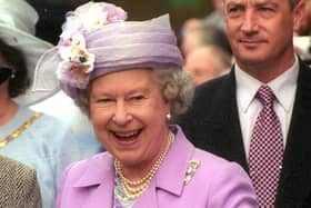 The Queen's Visit in 2001 - pictured in Kettering town centre