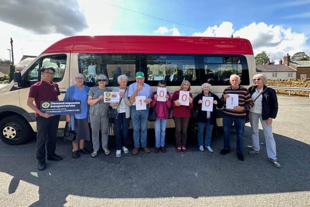 CommMiniBus celebrates it's 1000th journey with passengers.
