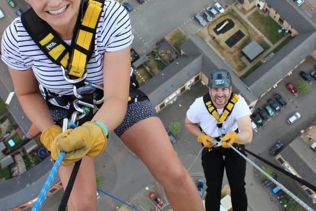 Abseiling the Northampton Lift Tower