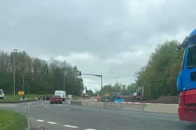 Motorists are hitting out at ongoing works at Northampton’s Queen Eleanor Interchange, claiming the lack of temporary traffic lights is creating a dangerous free-for-all at one of the town’s busiest junctions.