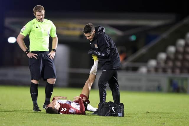 Shaun McWilliams had to come off with cramp on Tuesday.