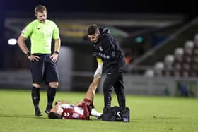 Shaun McWilliams had to come off with cramp on Tuesday.