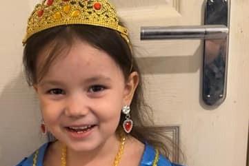 Ariah Mai, aged four, as Snow White.