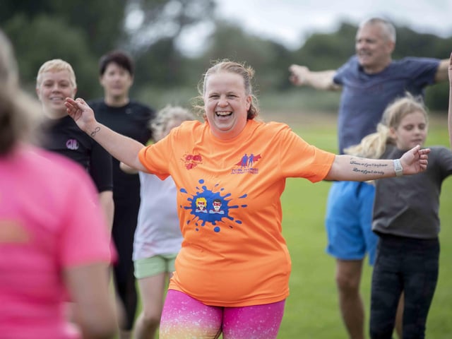 A family-friendly fun run, with water slides and obstacles, took place at Upton Country Park on Saturday (August 12) to raise funds for a Northampton charity.
