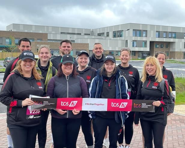 Pictured from left to right are Sam Chambers, Lily Nicholas, Jordan Letts, Dawn Bere, Craig Phillips, Catherine Deans, Gemma Shields, Sue Wright, Lisa Wight, Emma Lewthwaite and Clare Clarke