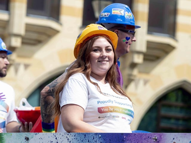 A parade made its way through the town centre before finishing at the university's Waterside campus as Northampton Pride took place on Saturday July 8, 2023.
