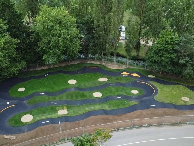 The new BMX pump track.