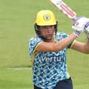 Loan player Meg Austin hit a century on her debut for Northants Steelbacks Women against Kent
