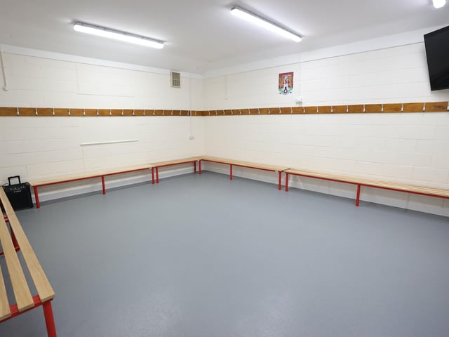 Another angle of the new changing room