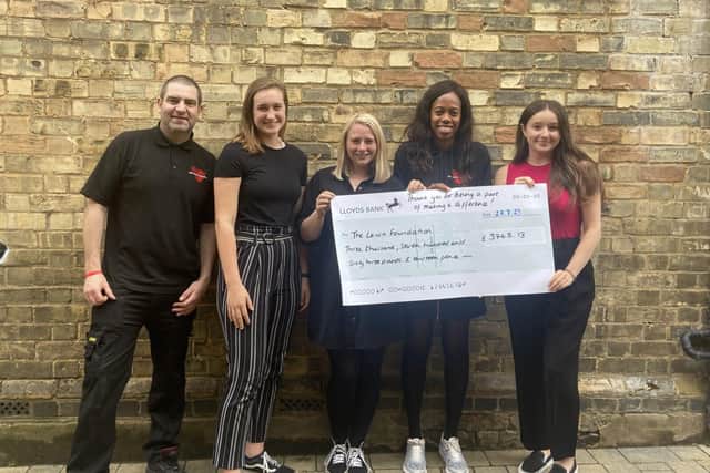 Photo L-R: Lee Lewis, Nia Gallimore, Kathryn Shipton, Lorraine Lewis, Aislinn Lydon.  