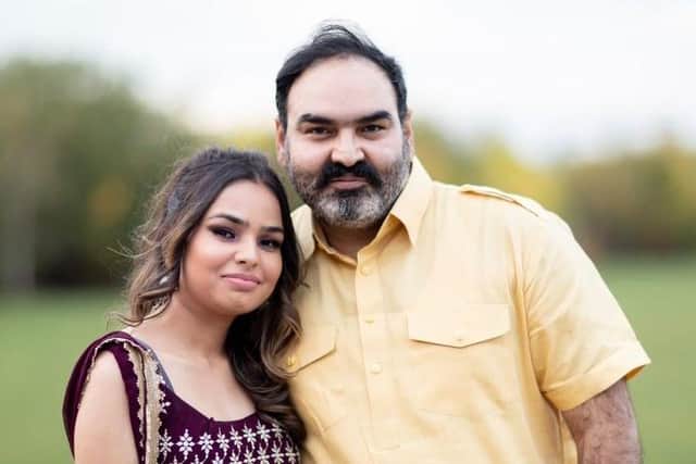 Father and daughter duo Iti and Anurag Tyagi.