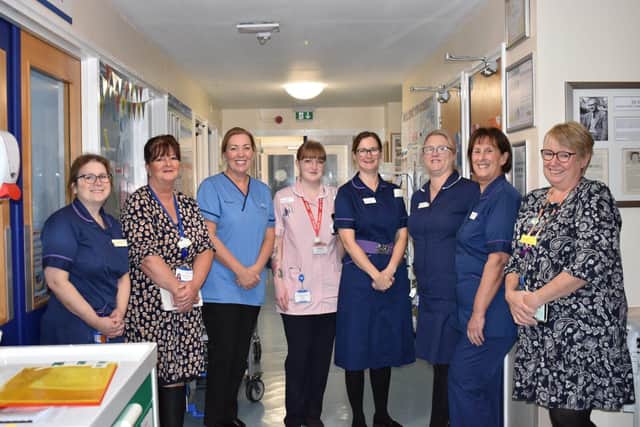 Kate Pye, from NHS England visited the hospital to speak to staff, patients and parents