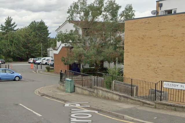 The incident happened in Fitzroy Place.