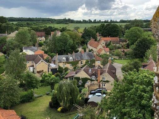 Yardley Hastings is a village and civil parish located in the south-east of Northampton. With many locations that boast great views of the area, this photo was taken from one of them – St Andrew’s Church.