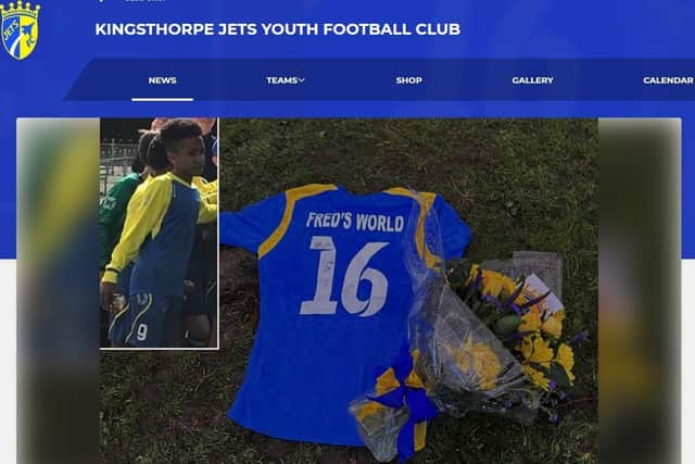 Kingsthorpe Jets Football Club has paid tribute to former player Fred Shand, who was tragically murdered in the town on March 22