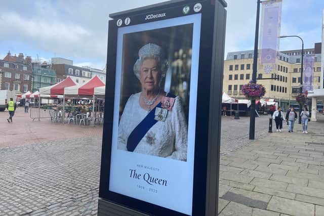Tributes were emerging across the town centre this morning (September 9).