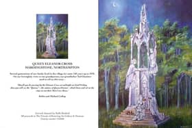 The painting of the Queen Eleanor Cross in Northampton by Stella Benford was commissioned by Robin Cullup