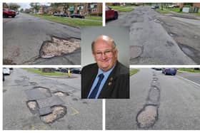 Here are some of the worst potholes in Kings Heath at the moment. Councillor Phil Larratt (pictured) says the roads will be fixed 'in the near future'.