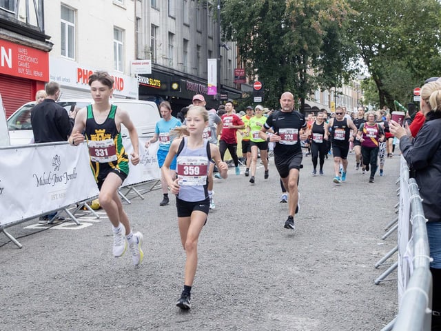 Hundreds of runners took part in the half marathon around the town on Sunday September 14.