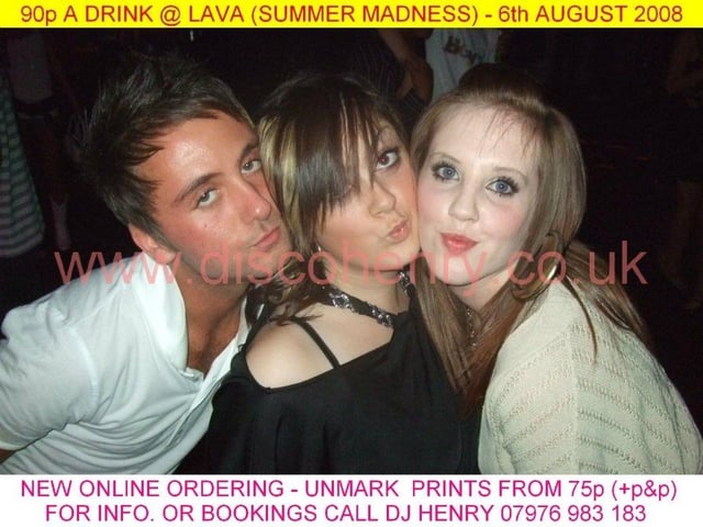 Nostalgic pictures from a 90p a drink night out at Lava in August 2008