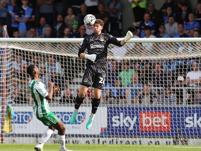 The teenager was thrown into the deep end in his first EFL loan but did well in the main before Burge returned, keeping clean sheets against Peterborough and Cheltenham... C+
