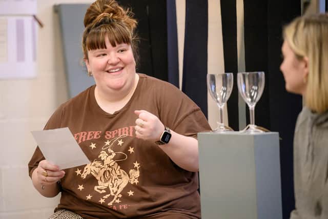 Jamie-Rose Monk and Lizzy Watts in rehearsal