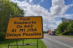 Major roadworks in and around the junction 15a area of the M1 are set to last until October