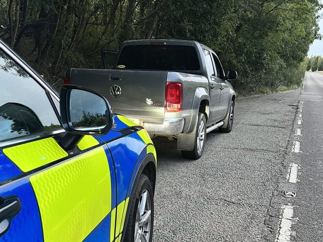 This 4x4 was stopped after ANPR showed it had no tax and no MOT. The driver didn’t update his address so was unaware of the letters going to his address reminding him — he also didn’t realise the MOT had run out.