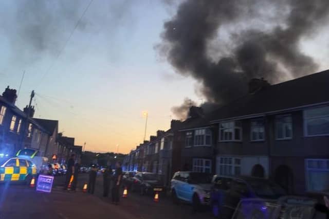 Firefighters tackled a blaze in St Andrew's Road from around 8.30pm on Tuesday August 20. Nobody was hurt.
