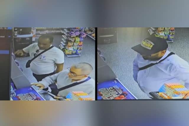 Police would like to speak to the people pictured following a theft in Market Square.