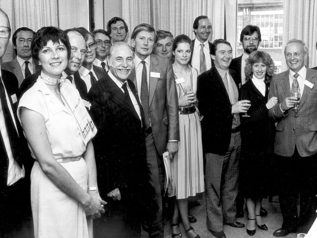 Group of estate agents visits the Chron in 1981