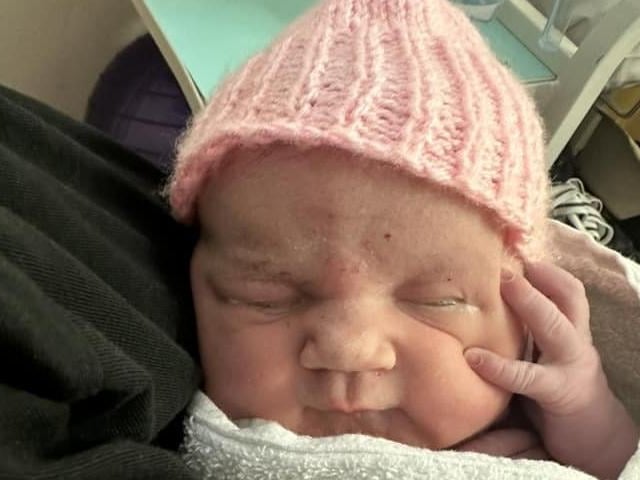 Isabella Teresa born at 9.47am on July 23 at Northampton General Hospital, weighing 8lbs 9oz.