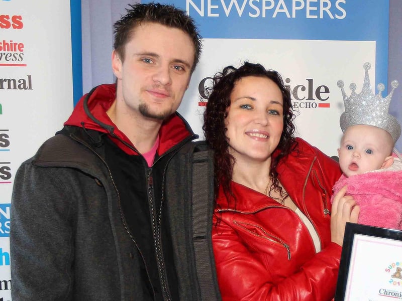 2012 - Winner Rosalita Daly. Patrick Daly, Veronica Patrick and Rosalita Daly being presented with their certificate