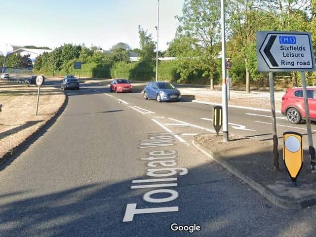Crash investigators are appealing for witnesses after a motorcyclist was seriously injured in Tollgate Way, Northampton, early on Monday