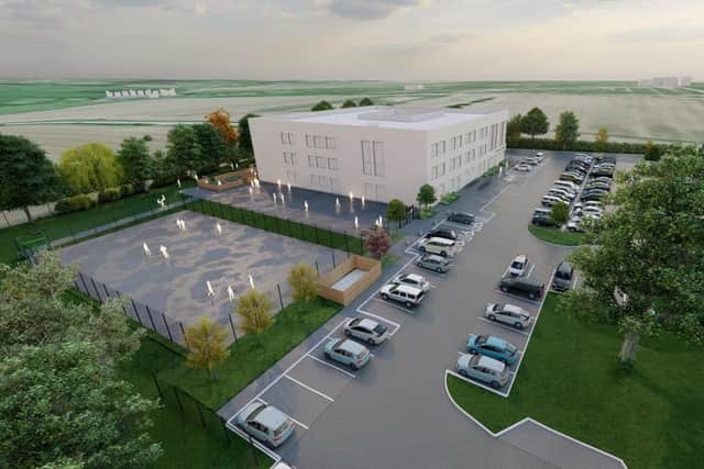 A 3D design of what the whole facility could look like.