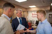 Daventry MP Stuart Andrew visited Browett’s Opticians