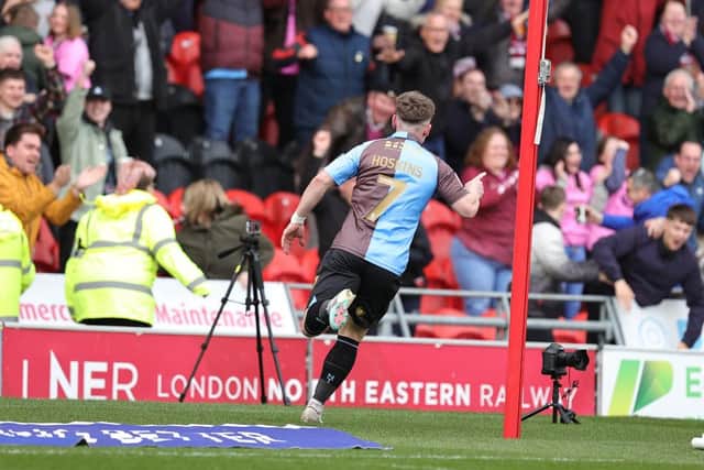 Sam Hoskins may have been in demand this summer after netting 22 goals last season