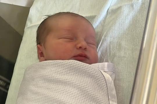Olivia Louise born at 2.33pm on January 28 at Northampton General Hospital, weighing 8lbs.