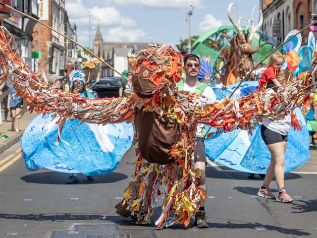An explosion of joyous colour took over Northampton during the carnival on Saturday June 14.