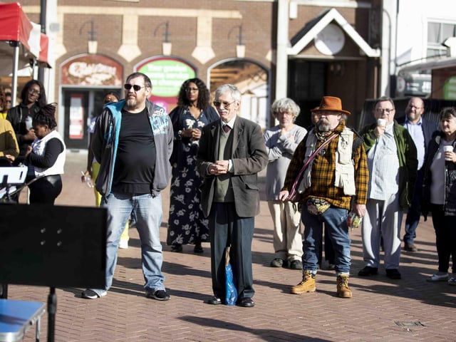 George Murray - a well-known Northampton homeless man - was remembered at a service on Sunday (October 9) in Market Square.