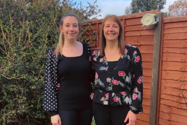 Georgia and Gill Normington after their weight loss.