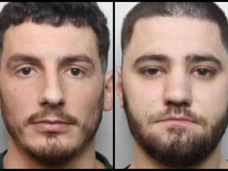 Cela and Dionis, both aged 22, were jailed for 20 months after admitting growing cannabis worth around £500,000 at a property in Northampton Road, Rushden. Officers discovered more than 500 cannabis plants and growing equipment during a raid on June 7.