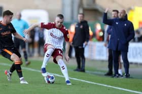 Marc Leonard saw lots of the ball but could not inspire Cobblers to another comeback. Pictures: Pete Norton.