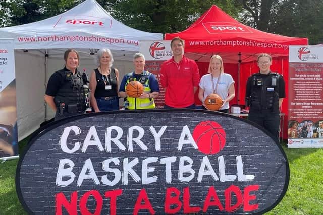 A basketball engagement event was held at The Racecourse as part of the recent knife crime week of action.
