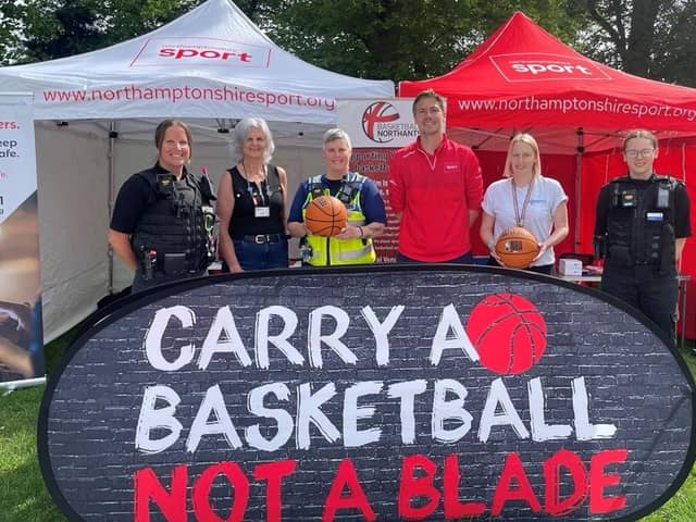 A basketball engagement event was held at The Racecourse as part of the recent knife crime week of action.