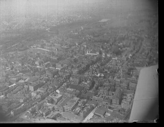 Aerial pic of Northampton town centre, date unknown