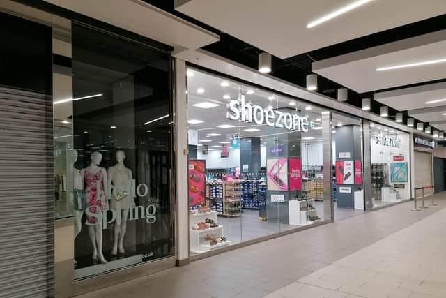 Having closed down its former store in the Drapery, Shoezone moved into the Grosvenor Centre and opened to the public on April 15. The Drapery store closed on April 6, ahead of its move to the vacant ground floor unit in the shopping centre next to Muffin Break. The retailer stocks its complete core range, as well as a number of exciting brands.